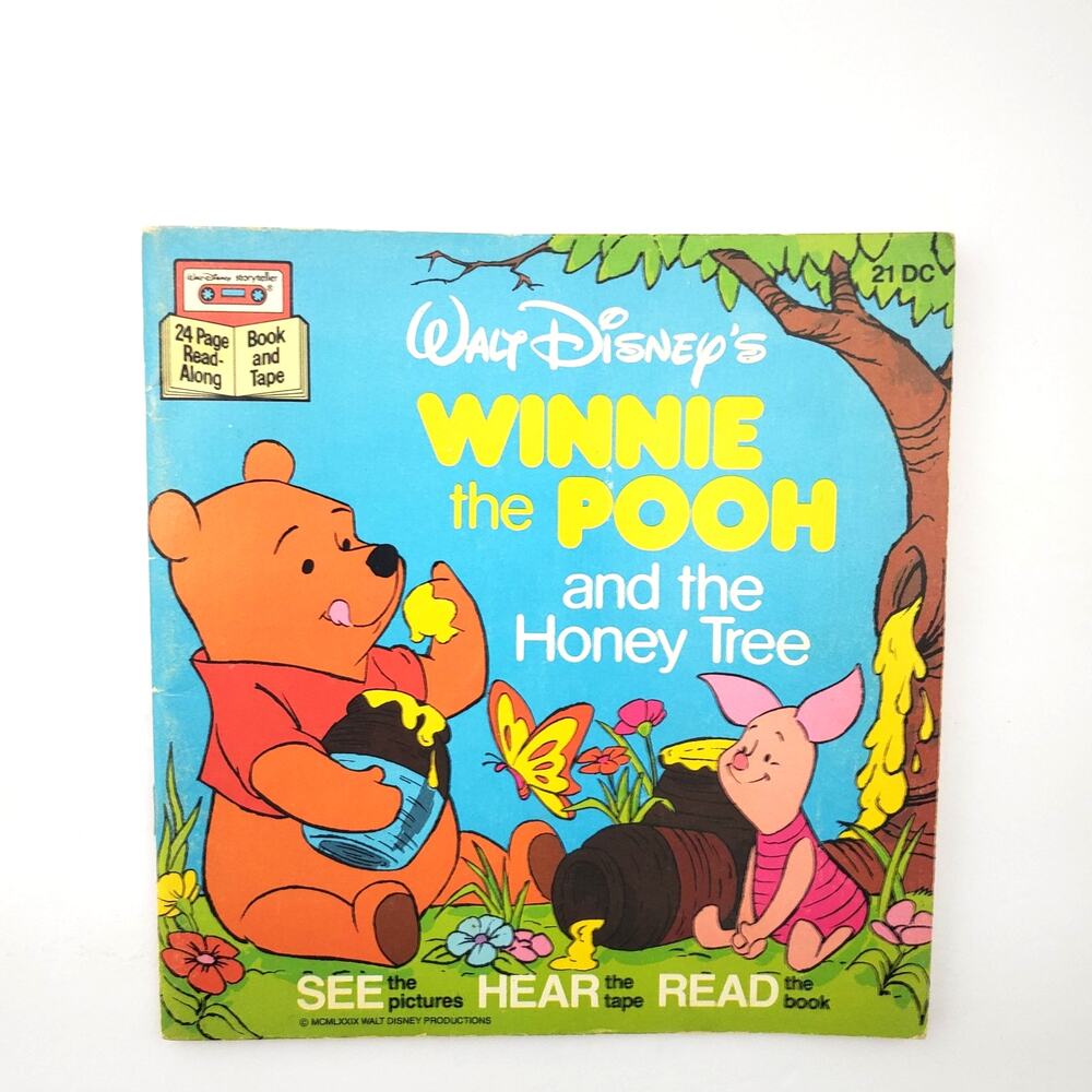 Vtg Walt Disney's Winnie the Pooh and the Honey Tree See Hear Read Book NO TAPE